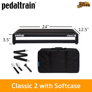 Pedaltrain Classic 2 with Softcase Pedalboard บอร์ดเอฟเฟคพร้อมซอฟต์เคส