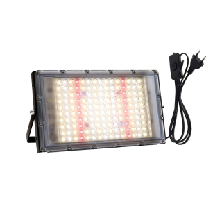 220V Full Spectrum LED Grow Light 50/100W/300W ไฟปลุกต้นไม้ ไฟช่วยต้นไม้ตัวเร็ว แสงขาว มีสวิตช์ปิดเปิด สายไฟยาว1.5M