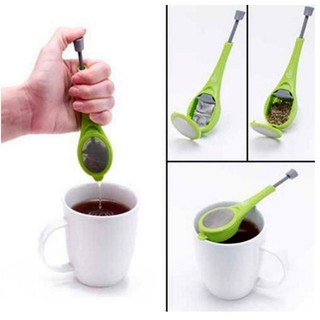 ช้อนกรองชาแบบบีบ kw636 อุปกรณ์ช่วยชงชา ให้ง่ายขึ้น The tea infuser brews one cup of tea.