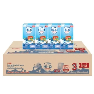 UHT Hi-Q สูตร3และสูตร4 ยูเอชที ไฮคิว พรีไบโอโพรเทก มกล่องรสจืด สูตร3 และสูตร4