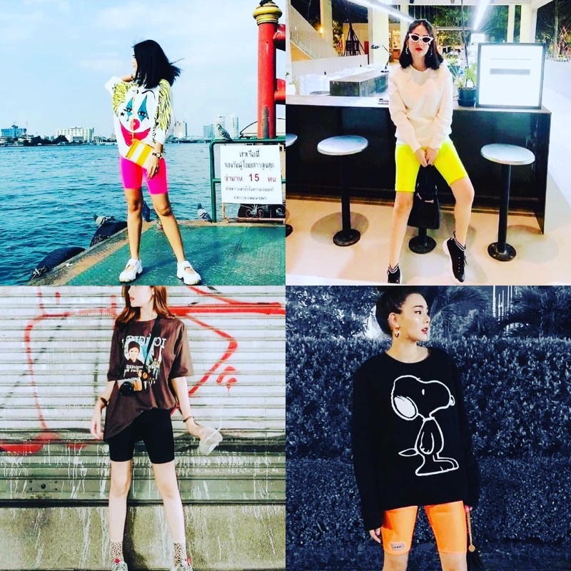 BIKER SHORTS กางเกงขาสั้น Biker