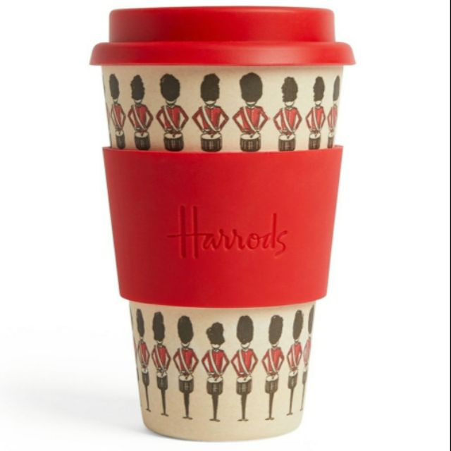 ลดล้างสต๊อก 🔖Harrods Bamboo Travel Cup & Thermal Mug 🇬🇧 แท้ 💯% (เหลือสีเขียวใบเดียวค่ะ)