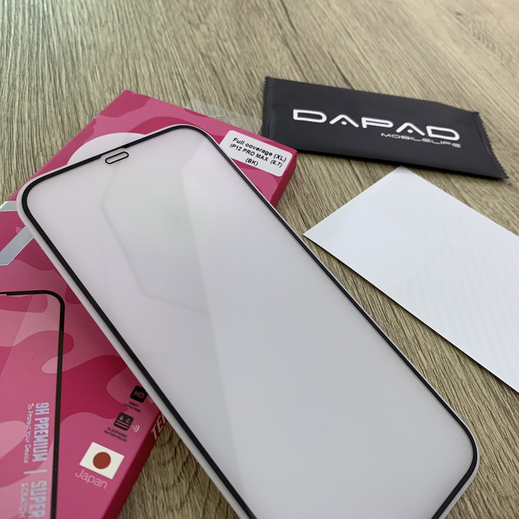 Dapad ฟิล์มกระจกกันรอยเต็มจอ IPHONE 11 11 PRO 11 PRO MAX X XS XR XS MAX