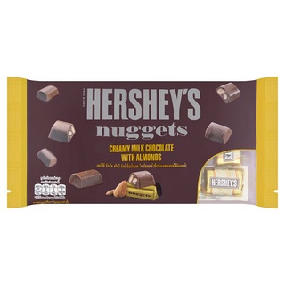 🔥HOT🔥 เฮอร์ชีส์ นักเก็ต ครีมมี มิลค์ ช็อกโกแลตนมสอดไส้อัลมอนด์ 149กรัม Hersheys Nuggets Creamy Milk Chocolate with Almo