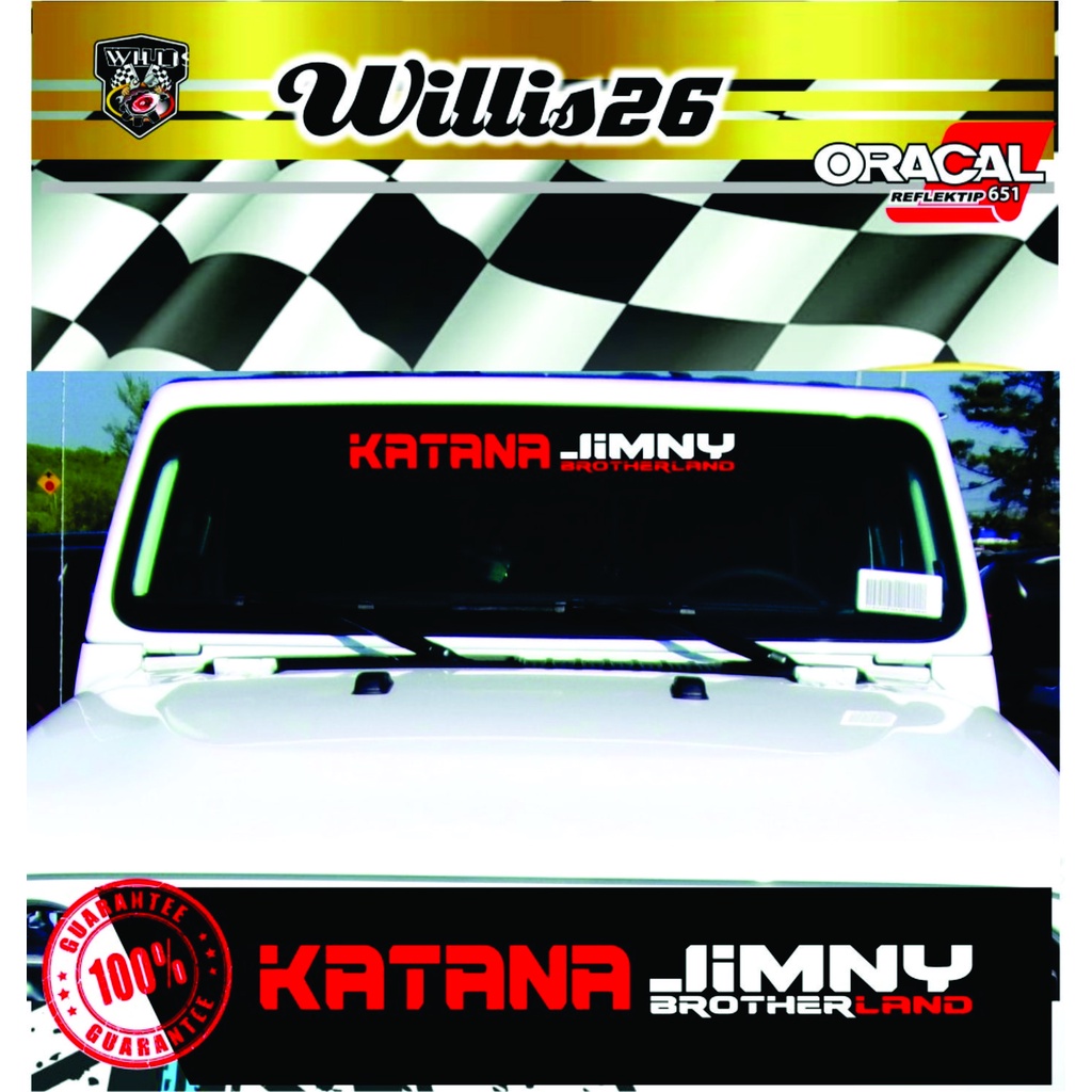 สติ๊กเกอร์ Suzuki Katana Jimny สติ๊กเกอร์ Jeep สติ๊กเกอร์ติดกระจกตัวรถ