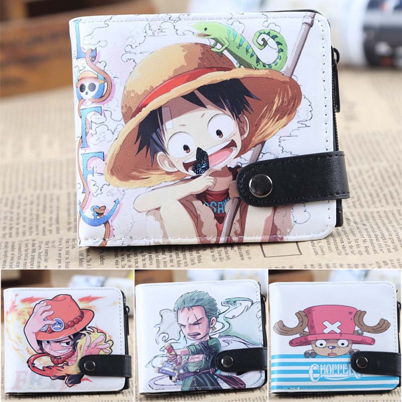 ✿ ลูฟี่ / เอซ / มีดสับ / โซโล / กฎหมาย - กระเป๋าสตางค์อะนิเมะวันพีซ 1 ชิ้น ปู่ แฟชั่น