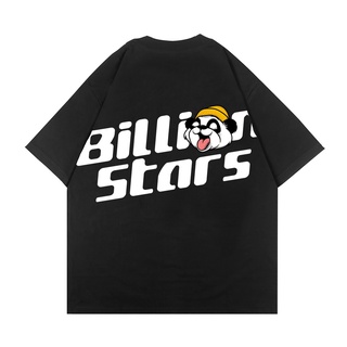 เสื้อยืด | ขนาดใหญ่ | ดาวเตะ | Jet BLACK | Billionstars X KICKOUT APPAREL