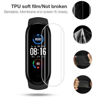 ฟิล์มกันรอยหน้าจอ tpu 2/3/5 ชิ้นสําหรับ xiaomi watch mi band 5