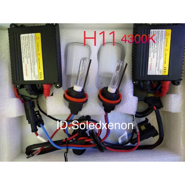 ไฟซีนอน ขั้วH11 4300k ให้แสงสีเหลือง สว่างทน