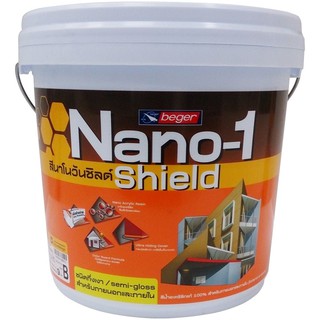 สีน้ำทาภายนอก TOA NANO1 SHIELD BASE B กึ่งเงา 9 ลิตร