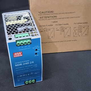 (พร้อมส่ง)Mean Well Power Supply 24V NDR-240-24 ใช้กับราง Din Rail