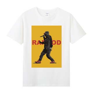 เสื้อยืดโอเวอร์ไซส์✚✼♝ยุโรปและอเมริกา rap hiphop hip hop eminem rapgod ผ้าฝ้ายแขนสั้นผู้ชายและผู้หญิงเสื้อยืดS-3XL