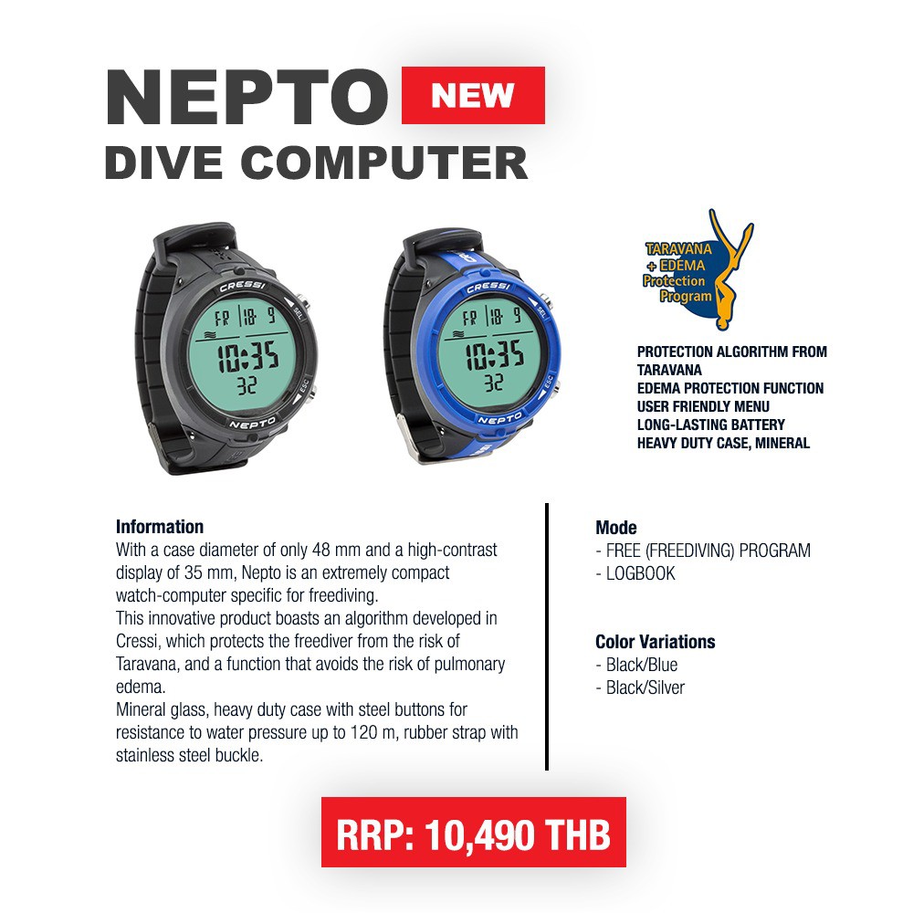 Cressi Nepto Free Dive Computer