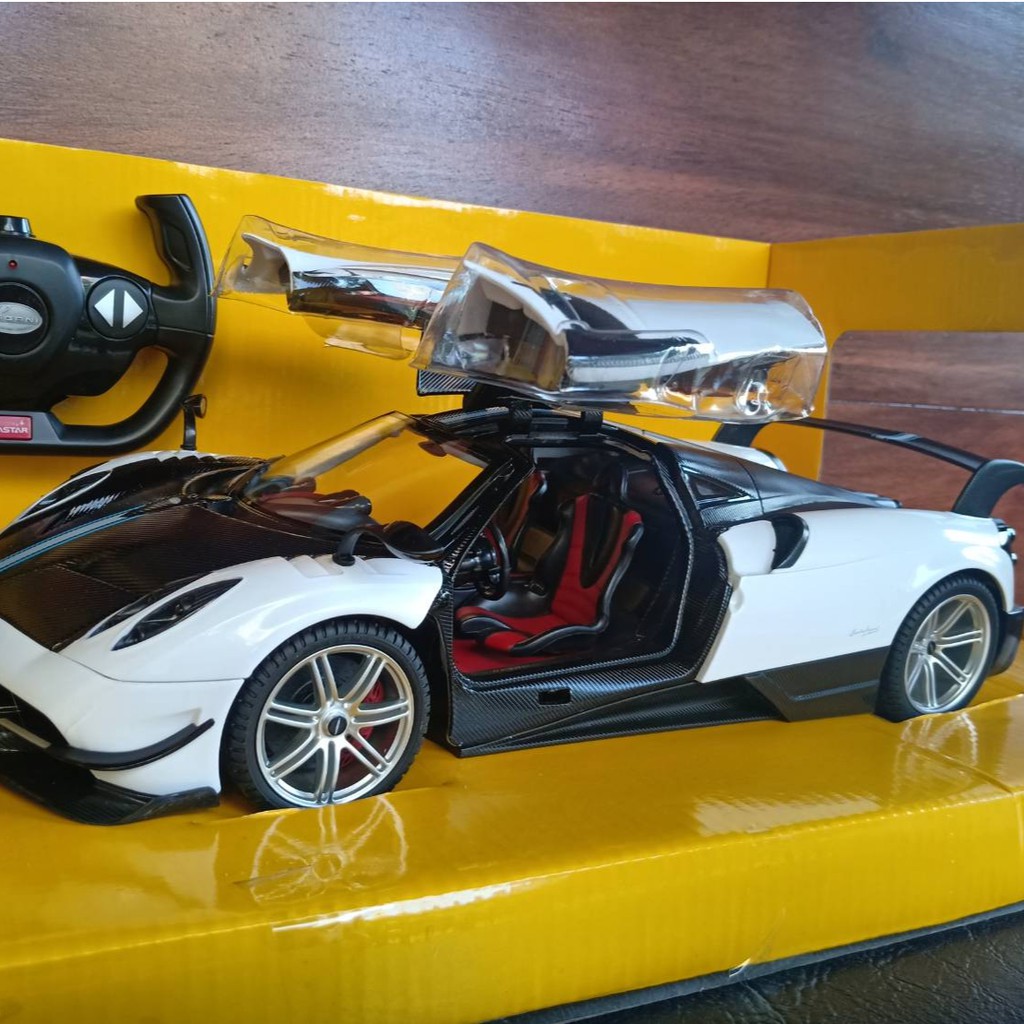 รถบังคับวิทยุ RASTAR 75400 White PAGANI HUAYRA รถโมเดลสมจริง เปิดประตูปีกนกได้