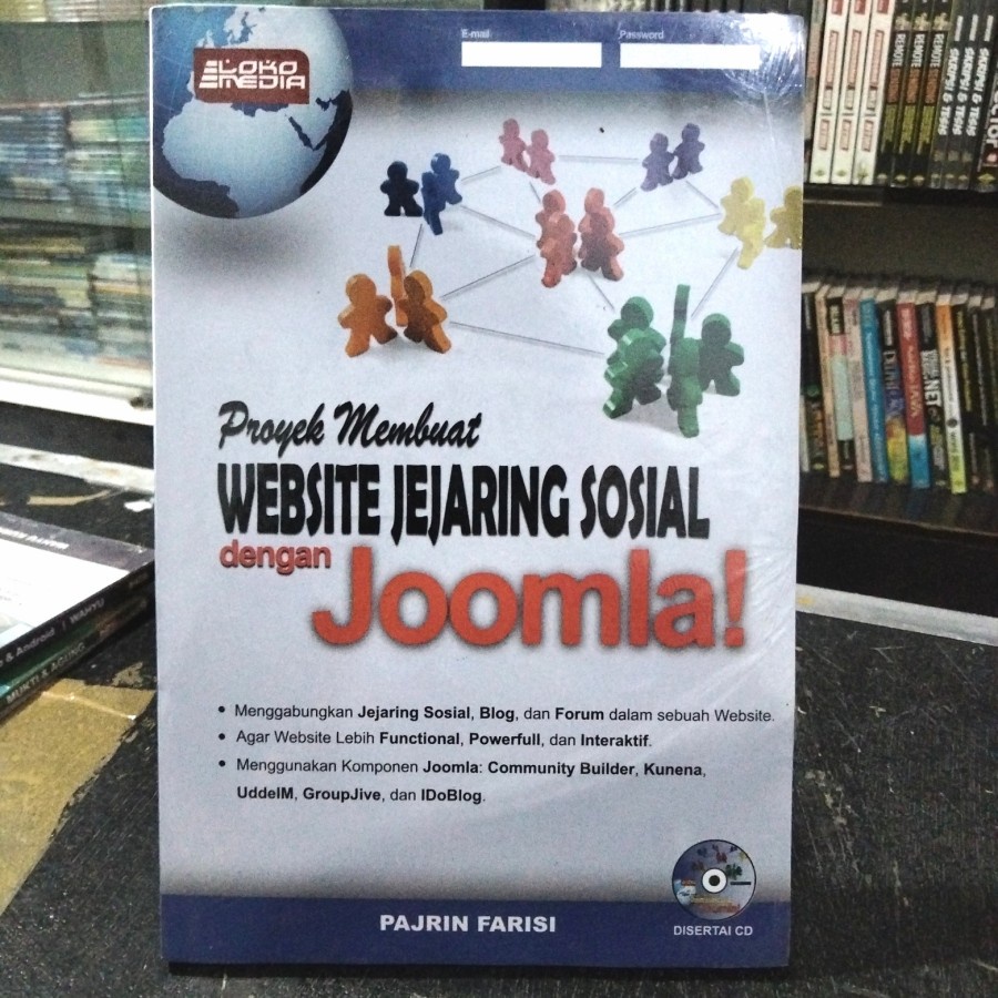 PROJECT BOOK สําหรับ MAKING SOCIAL JEPIT WEBSITE พร้อม JOOMLA พร้อมซีดี