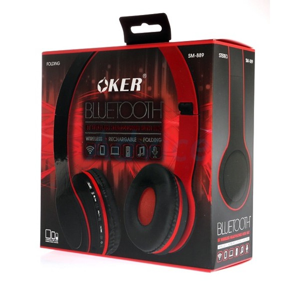หูฟังบลูทูธ OKER รุ่น SM-889 BT WIRELESS HEADPHONES WITH MIC