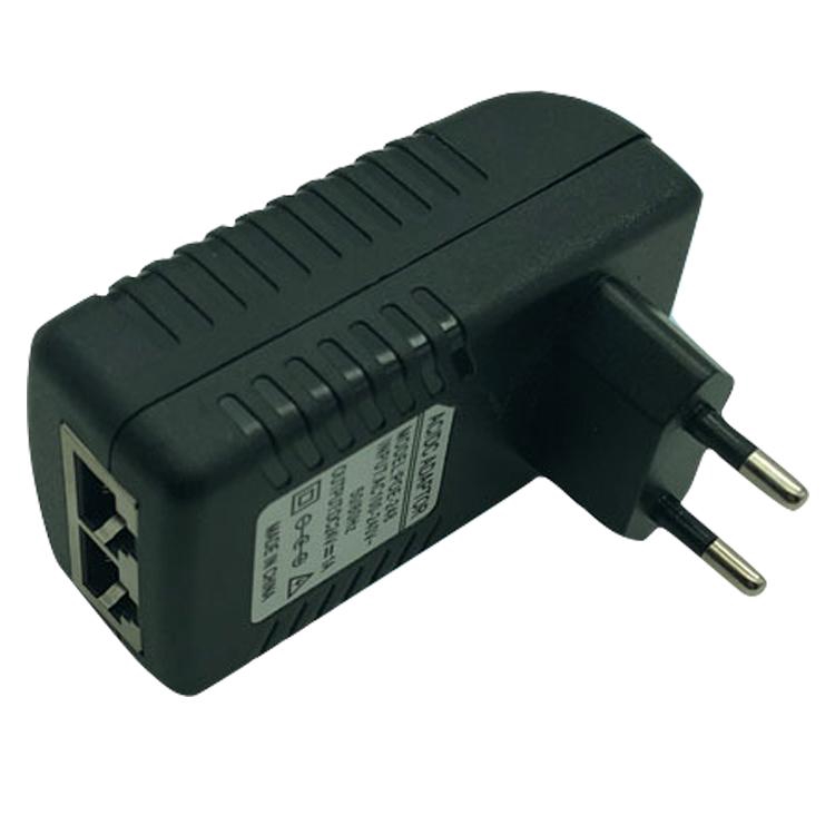 48V 0.5A Ethernet Adapter Camera EU Plug Electrical IP Phone POE ...