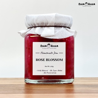 แยมผลไม้ แยมกลีบกุหลาบ (Rose Blossom Jam) เพื่อสุขภาพ สูตรไม่เติมน้ำตาล Ooga Booga Farm