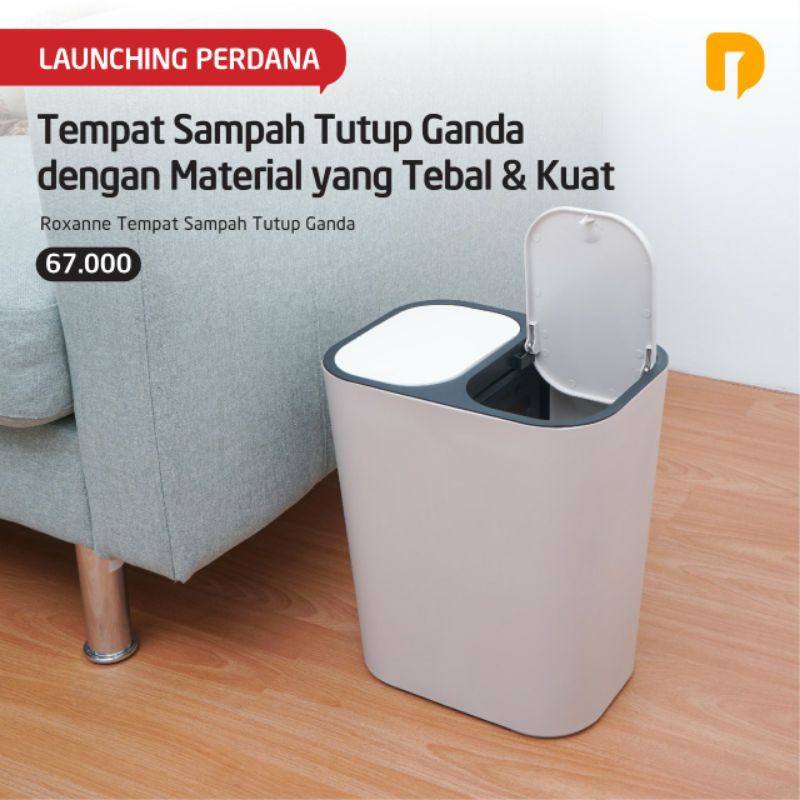 Roxanne ถังขยะฝาคู่*
