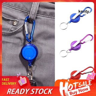 Ydfw  Retractable Ski Pass ID Card Badge Reel Holder Carabiner Recoil Key Chain Ring