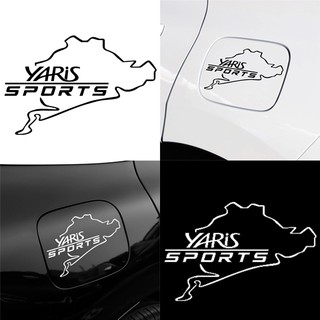 สติ๊กเกอร์ฝาถังน้ำมัน Toyota Yaris โลโก้รถสติ๊กเกอร์ถังน้ำมันสติ๊กเกอร์ 95 สติ๊กเกอร์ติดถังน้ำมัน