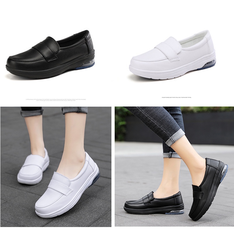 รองเท้าพยาบาลสีขาว มี2สีดำและขาว สวมใส่เบาสบายเท้า ส่งจากไทยไม่ต้องรอนาน รุ่น8060 รุ่นนี้ต้องบวกเพิ่ม 1 ไซส์