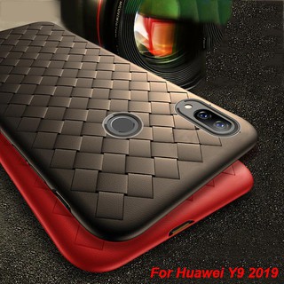 สําหรับ Huawei Y9 2019 เคสซิลิโคน TPU ทอ แบบนุ่ม