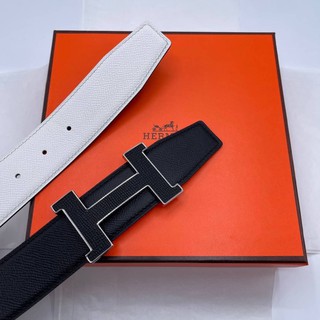 เข็มขัดหนัง Hermès Belt ออริ ใช้ได้2ด้าน