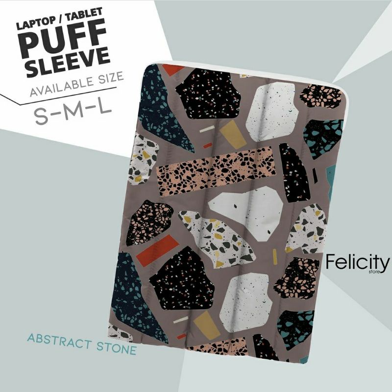 MNK I PUFFY LAPTOP SLEEVE | PUFFY LAPTOP | กระเป๋าปักเป้า | POUCH LAPTOP By Manukashop l