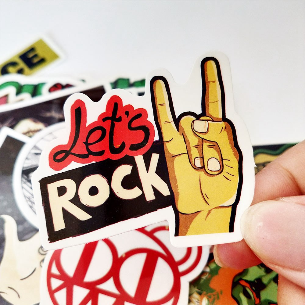 สติ๊กเกอร์ลาย Hip Pop Rock Band กันน้ําสําหรับตกแต่ง 52 ชิ้น ราคา ถูกที่สุด ดีลบีเคเค แกลเลอรีภาพที่ 4