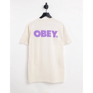 เสื้อยืดผ้าฝ้ายพิมพ์ลายแฟชั่น เสื้อยืดลําลอง พิมพ์ลายโลโก้ Obey Bold เหมาะกับฤดูใบไม้ผลิ และฤดูร้อน สําหรับผู้ชาย