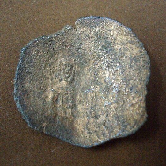 เหรียญเก่าโบราณ อาณาจักรไบเซนไทน์ ทรงถ้วย เหรียญสะสม เหรียญต่างประเทศ