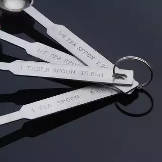 ช้อน ช้อนตวงสแตนเลส 4 ชิ้น 4ขนาด