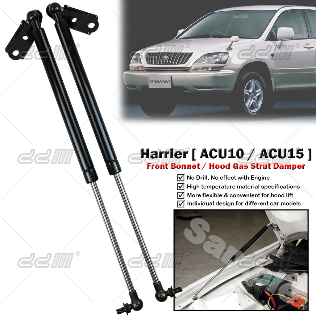 โช้คอัพฝากระโปรงหน้าสําหรับ Toyota Harrier ACU10 SXU10 MCU15 1997-2003 (1Car ; 2 ชิ้น)