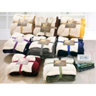 ผ้าห่ม Ultimate Sherpa Throw ผ้าห่มขนแกะ 5 ฟุต ขนาด 150x200 ซม.