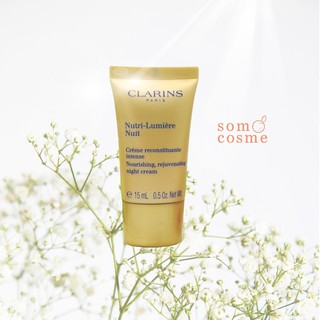 ครีมกลางคืน ผิวเปล่งประกาย Clarins Nutri-Lumiere Nourishing Revitalizing Night Cream 15 ml.