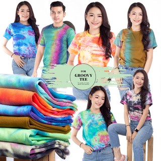 เก็บปลายทางได้ : 🌈 The Groovy Rainbow Tie Dyed Tee เสื้อมัดดีไซน์มัดย้อม สีเรนโบว์🌈