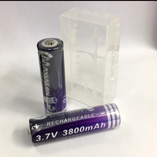 ถ่านชาร์จ18650 3.7V 3800mAh2ก้อน