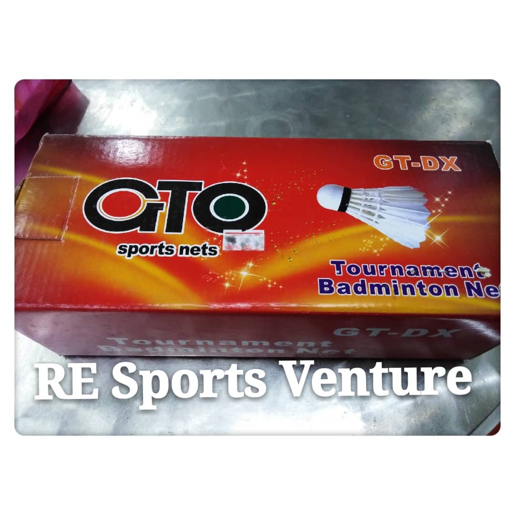 GTO Badminton Net Tournament (พร้อมสาย) GT-DX Net Baminton Siap Kable Harga Mampu Milik