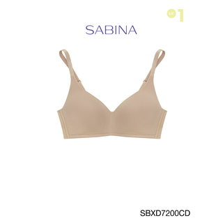 Sabina ซาบีน่า เสื้อชั้นใน Invisible Wire (ไม่มีโครง) รุ่น Perfect Bra รหัส SBXD7200CD สีเนื้อเข้ม