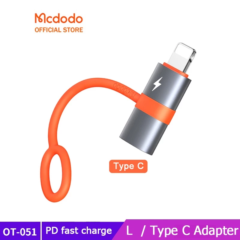 Mcdodo OTG อะแดปเตอร์แปลงข้อมูล Type C เป็น Lightning รองรับ 20W 60W PD ชาร์จเร็ว สําหรับ iPhone 15 14 13 Pro Max 12 11 Xr X 8Plus 7 6S OTG-051