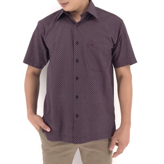 John Langford เสื้อเชิ้ตแขนสั้น รุ่น 014-528-74 สีม่วง