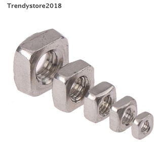 Trendystore2018 20Pcs M3 M4 M5 M6 M8 304 Stainless Steel Square Nuts  TH