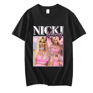 เสื้อผ้าผชเสื้อยืด พิมพ์ลาย Nicki Minaj 90s สไตล์พังก์ ฮาราจูกุ คลาสิก สตรีท ฤดูร้อน สําหรับผู้ชาย ผู้หญิงS-5XL