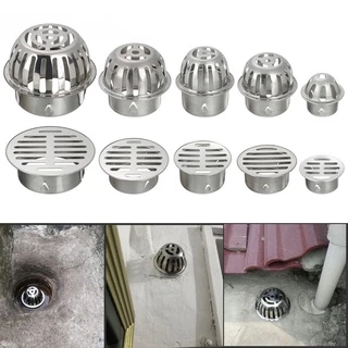 Opisthade ฝาครอบท่อระบายน้ํา สเตนเลส ทรงกลม กันฝน ทนทาน สําหรับหลังคารถยนต์ ระเบียง