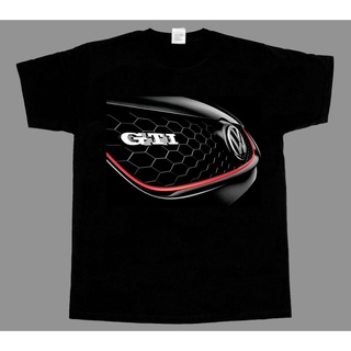 ใหม่ VOLKSWAGEN GTI เสื้อยืดลําลอง พิมพ์ลาย 3D สีดํา แฟชั่นสําหรับผู้ชาย