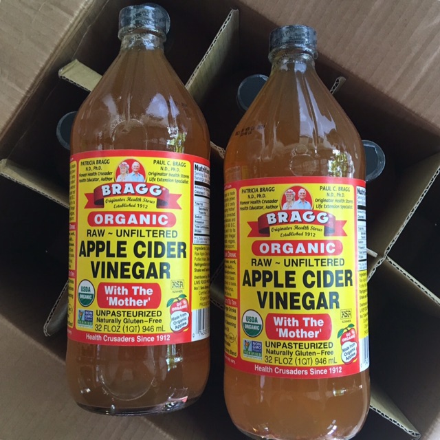apple cider vinegar with the mother น้ำส้มสายชูหมักจากแอปเปิ้ล ขวดใหญ่ที่สุด 946ml  ราคาถูกที่สุด