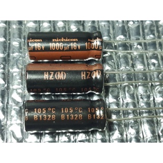 Nichicon HZ 1000uf 16v capacitor ตัวเก็บประจุ คาปาซิเตอร์