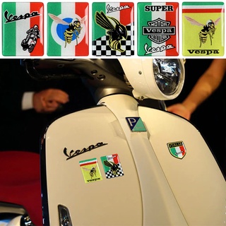 3D Vespa สะท้อนแสงนุ่มสติกเกอร์แม่เหล็กรถจักรยานยนต์อุปกรณ์เสริมสำหรับ PIAGGIO Vespa GTS300 LX125 LX150 125 150 ie Sprint Primavera 300