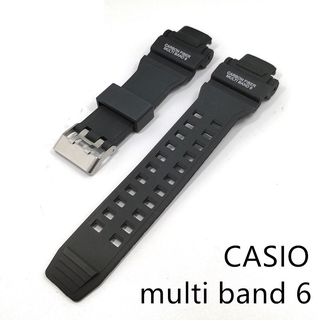 CASIO สายนาฬิกาข้อมือ สีดำ สำหรับ Casio G-Shock Multiband 6